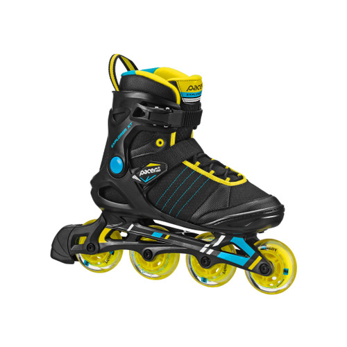 Front Facing Black/Yellow Pacer Explorer Inline Skates from Rollerskatenation