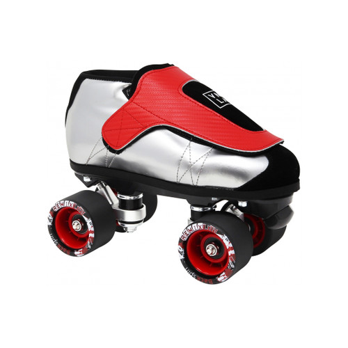 Front Facing VNLA Jr SLVR Roller Skates from Roller Skate Nation