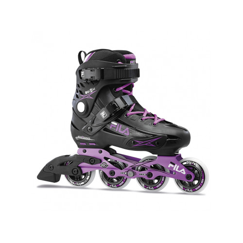 Front Facing Black/Violet FILA Madame Houdini Inline Skates from Rollerskatenation