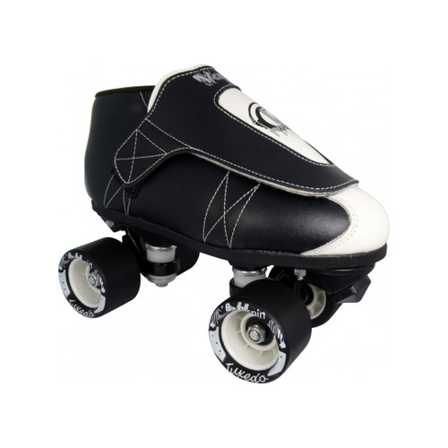 Front Facing VNLA JR Tuxedo Roller skates from Roller Skate Nation