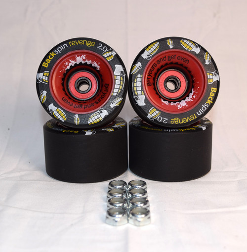 Backspin Revenge Wheels Package 4-Pack (Includes Bearings & Locknuts)