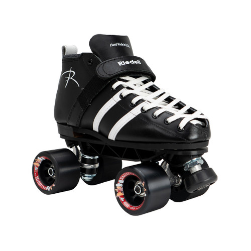 Front Facing Riedell 265 Roller Skates from Roller Skate Nation Black Wheels