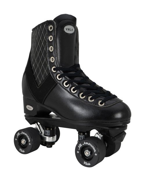 Side Facing VNLA V-Line Roller Skate with black wheels from Roller Skate Nation