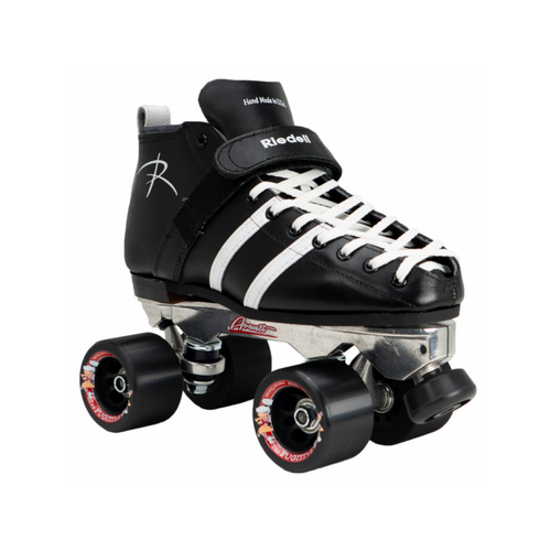 Front Facing Riedell 265 Roller Skates from Roller Skate Nation Black Wheels