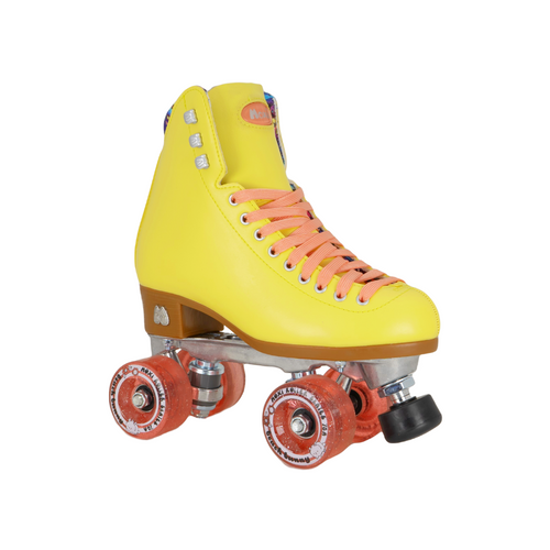 Front Facing Strawberry Lemonade Yellow Moxi Beach Bunny Roller Skate from Roller Skate Nation