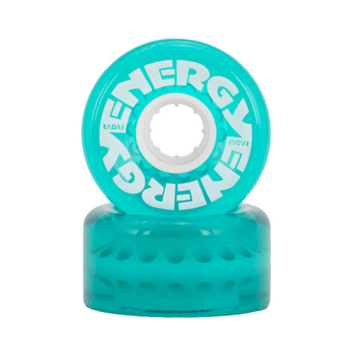 Clear Teal 62MM Radar Energy Wheels from Roller Skate Nation